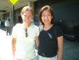 Amy and Keiko at San Francisco International Airport