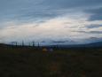 Campsite at dusk