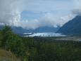 The imposing face of the Matanuska Glacier