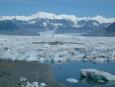 The calving face of Columbia Glacier was some 7 miles away,
and we could not kayak any closer than this