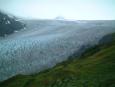 An enormous river of ice frozen in time, 
creeping down the valley mere inches per year