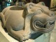 The receptacle of this stone jaguar was for holding
the hearts torn from the living bodies of sacrifical victims