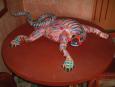 Oaxaca was a center for brightly painted folk art like this lizard