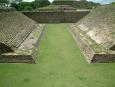 The remains of the ancient ball court