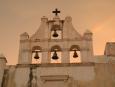 Church bells at sunset, Campeche