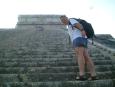 Climbing the steep sides to the top is not for the faint-hearted!