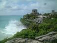 The coastal ruins at Tulum