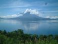 View of Lake Atitlan from the road to Santa Caterina