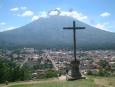 Antigua township and Volcan Agua, from Cerro de la Cruz