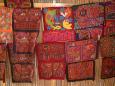 Colorful local handicrafts known as molas