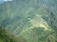 Machu Picchu from the summit of Huayna Picchu, 2700m