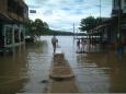 The Rio Beni flooded the town after torrential rains