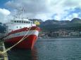 Antarctic research vessels