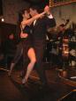 Torid tango dancers at Caf Tortoni