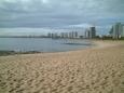 The highrise along Playa Mansa beach