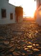 Colonia streets at sunset