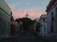 Colonia streets at sunset