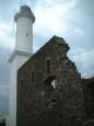 The lighthouse by the ruins of the San Francisco convent