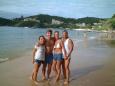 Tim, Jen, Nico & Keiko on Praia Joo Fernandes