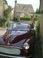 Antique Morris Minor at Upper Slaughter