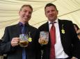 Nick and Steve enjoy a jolly nice old round of Pimm's...