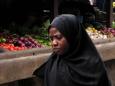 Muslim woman at the market