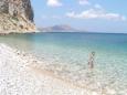 Crystal clear water at Kombonada beach