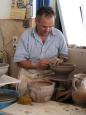 Our cousin John Rousso, creator of the best ceramics on Kythera