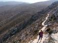 Climbing to the ruined Venetian castle at Paliokastro