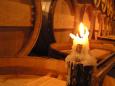 Racking, a clarifying process, is still done by candlelight