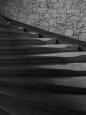 Very old staircase in a medieval building