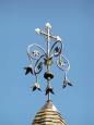 Detail of steeple of Chapelle Notre Dame