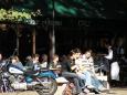 The caf scene on the shady Cours Mirabeau, Aix-en-Provence