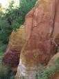 Natural outcrops of ochre, a source of reddish pigment from Roman times