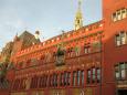 The impressive, rust-coloured Rathaus (town hall), Basel