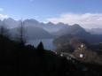 Breathtaking view from atop Neuschwanstein Castle