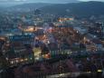 Ljubljana center at dusk