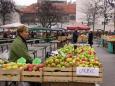 Scenes at the Ljubljana produce markets