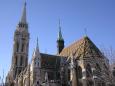 The neo-Gothic Matthias church in old Buda