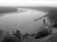 The River Danube from Devin Castle, Austria on the far bank