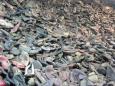 A mountain of shoes from the prisoners of the concentration camps