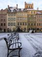 Fresh snow at the Old Town Square