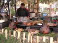 Christmas lunch offerings (?!) at the marketplace at the Old Town Square