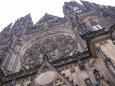 The towering French-Gothic style St. Vitus Cathedral at Prague Castle