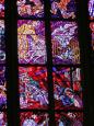The exquisite stained-glass windows of St. Vitus Cathedral