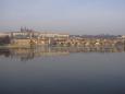 The Charles Bridge with Prague Castle in the distance