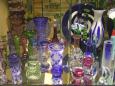 Colourful Bohemian crystalware