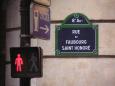 The exclusive shopping street Rue du Faubourg Saint Honor