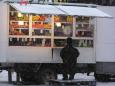 Snowy scene at the markets