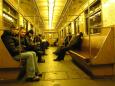 Scenes on the Moscow Metro round midnight